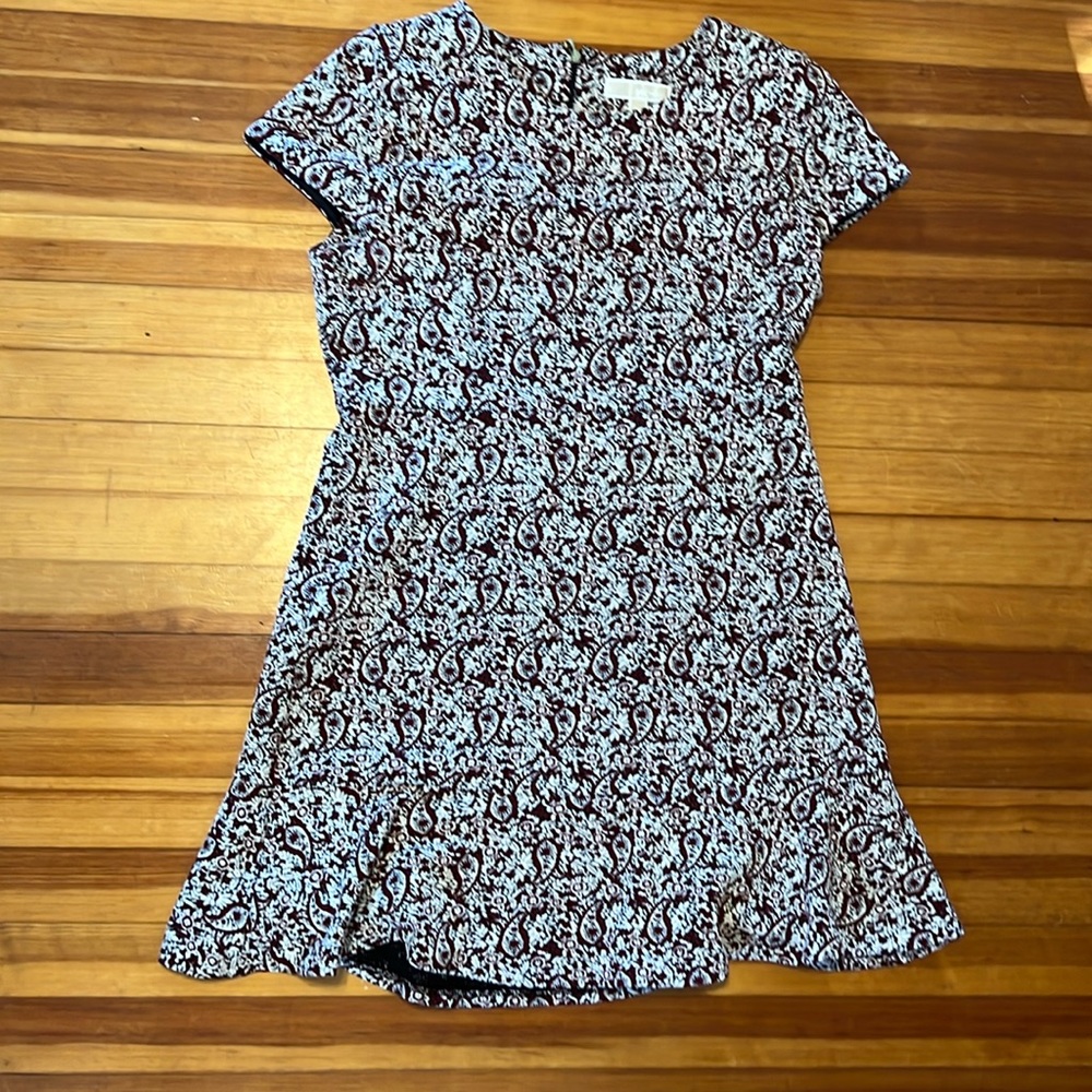 Michael Kors paisley dress with ruffle hem